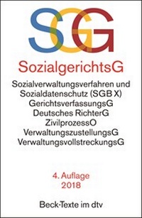 Abbildung von: Sozialgerichtsgesetz, Sozialverwaltungsverfahren und Sozialdatenschutz: SGG / SGB X - dtv