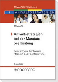 Abbildung von: Anwaltsstrategien bei der Mandatsbearbeitung - Boorberg