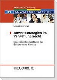Abbildung von: Anwaltsstrategien im Verwaltungsrecht - Boorberg