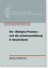 Abbildung von: Der "Bologna-Prozess" und die Juristenausbildung in Deutschland - Boorberg