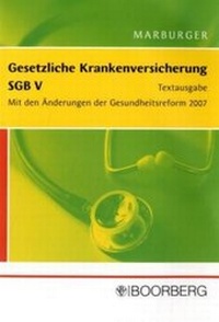 Abbildung von: Gesetzliche Krankenversicherung - SGB V - Boorberg