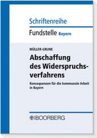 Abbildung von: Abschaffung des Widerspruchsverfahrens - Boorberg