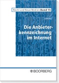 Cover: Die Anbieterkennzeichnung im Internet - Boorberg