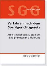 Abbildung von: Verfahren nach dem Sozialgerichtsgesetz - Boorberg