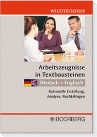 Abbildung von: Arbeitszeugnisse in Textbausteinen Deutsch - Englisch - Boorberg