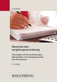 Abbildung von: Steuerberatervergütungsverordnung - Boorberg