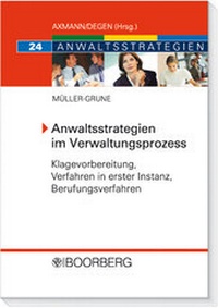 Abbildung von: Anwaltsstrategien im Verwaltungsprozess - Boorberg