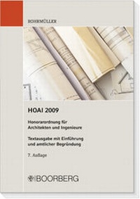 Abbildung von: HOAI 2009 Honorarordnung für Architekten und Ingenieure - Boorberg