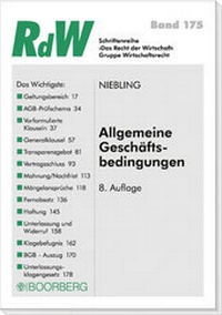 Abbildung von: Allgemeine Geschäftsbedingungen - Boorberg
