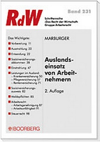 Abbildung von: Auslandseinsatz von Arbeitnehmern - Boorberg