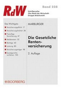 Abbildung von: Die Gesetzliche Rentenversicherung - Boorberg