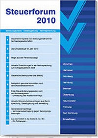 Abbildung von: Steuerforum 2010 - Boorberg