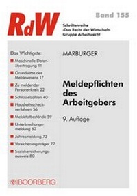 Abbildung von: Meldepflichten des Arbeitgebers - Boorberg