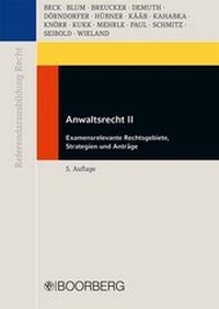 Abbildung von: Anwaltsrecht II - Boorberg