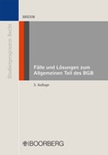 Cover: F&auml;lle und L&ouml;sungen zum Allgemeinen Teil des BGB - Boorberg