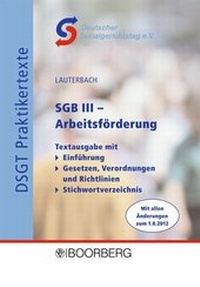 Abbildung von: SGB III - Arbeitsförderung - Boorberg