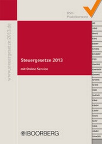 Abbildung von: Steuergesetze 2013 - Boorberg