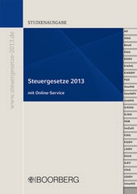 Abbildung von: Studienausgabe Steuergesetze 2013 - Boorberg