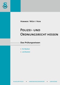Abbildung von: Polizei- und Ordnungsrecht Hessen - Hemmer-Wüst