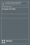 Cover: Europa als Idee - Nomos
