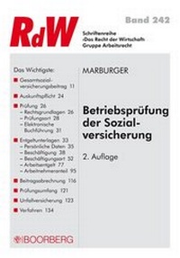 Abbildung von: Betriebsprüfung der Sozialversicherung - Boorberg