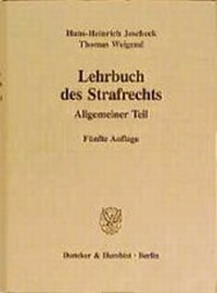 Abbildung von: Lehrbuch des Strafrechts. - Duncker & Humblot
