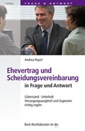 Cover: Ehevertrag und Scheidungsvereinbarung in Frage und Antwort - dtv