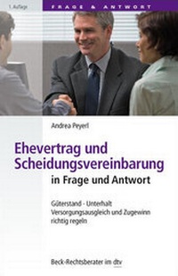 Abbildung von: Ehevertrag und Scheidungsvereinbarung in Frage und Antwort - dtv