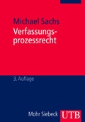 Cover: Verfassungsprozessrecht - UTB