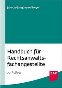 Abbildung von: Handbuch für Rechtsanwaltsfachangestellte - ZAP