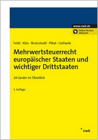 Abbildung von: Mehrwertsteuerrecht europäischer Staaten und wichtiger Drittstaaten - NWB