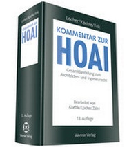 Abbildung von: Kommentar zur HOAI - Werner