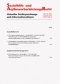 Cover: Sozialhilfe- und Asylbewerberleistungsrecht - SAR - Wolters Kluwer Deutschland GmbH