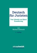 Cover: Deutsch f&uuml;r Juristen - Otto Schmidt Verlag