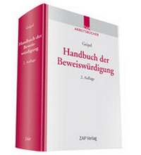 Abbildung von: Handbuch der Beweiswürdigung - ZAP