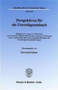 Bild: Perspektiven für ein Umweltgesetzbuch. - Duncker & Humblot