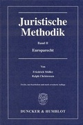 Cover: Juristische Methodik - Duncker & Humblot