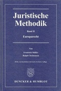 Cover: Juristische Methodik - Duncker & Humblot