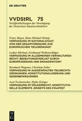 Cover: Verfassung als Ordnungskonzept - De Gruyter