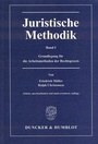 Cover: Juristische Methodik - Duncker & Humblot