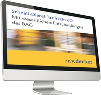 Abbildung von: Schnell-Dienst Tarifrecht öD - R. v. Decker