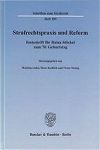 Abbildung von: Strafrechtspraxis und Reform - Duncker & Humblot