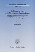 Bild: Rechtsfragen einer projektbezogenen Raumordnung - Duncker & Humblot