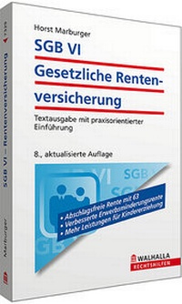 Abbildung von: SGB VI - Gesetzliche Rentenversicherung - Walhalla