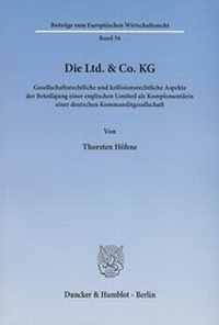Abbildung von: Die Ltd. & Co. KG - Duncker & Humblot