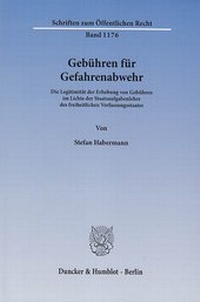 Abbildung von: Gebühren für Gefahrenabwehr - Duncker & Humblot