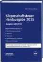 Cover: Körperschaftsteuer Handausgabe 2015 - Ausgabe Juli 2016 - Stollfuß