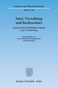 Abbildung von: Staat, Verwaltung und Rechtsschutz - Duncker & Humblot