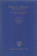 Cover: Verfassung - V&ouml;lkerrecht - Kulturg&uuml;terschutz - Duncker & Humblot