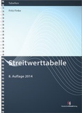 Cover: Streitwerttabelle - Deutscher Anwaltverlag
